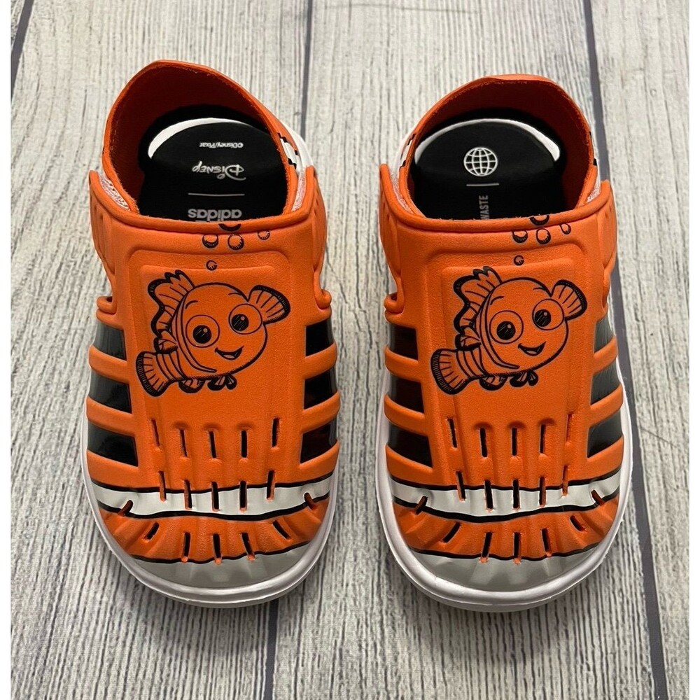Orange Adidas Disney Finding Nemo Finding Dory Toddler Sandals Shoes, Size 6.5